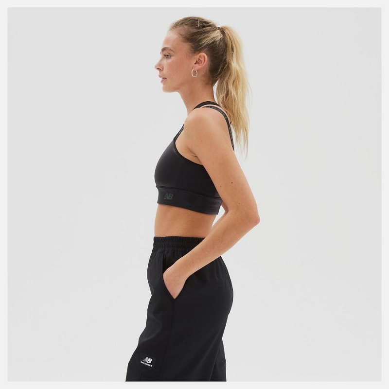 Sujetador Deportivo New Balance NYC Marathon Q Speed Mujer Negras | EC 2166AP