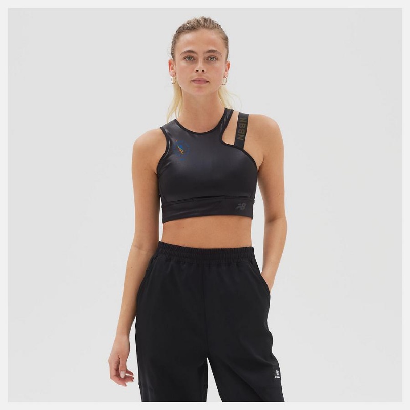 Sujetador Deportivo New Balance NYC Marathon Q Speed Mujer Negras | EC 2166AP