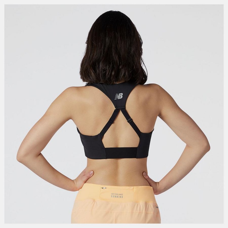 Sujetador Deportivo New Balance Power X Zip Front Mujer Negras | EC 2169FM