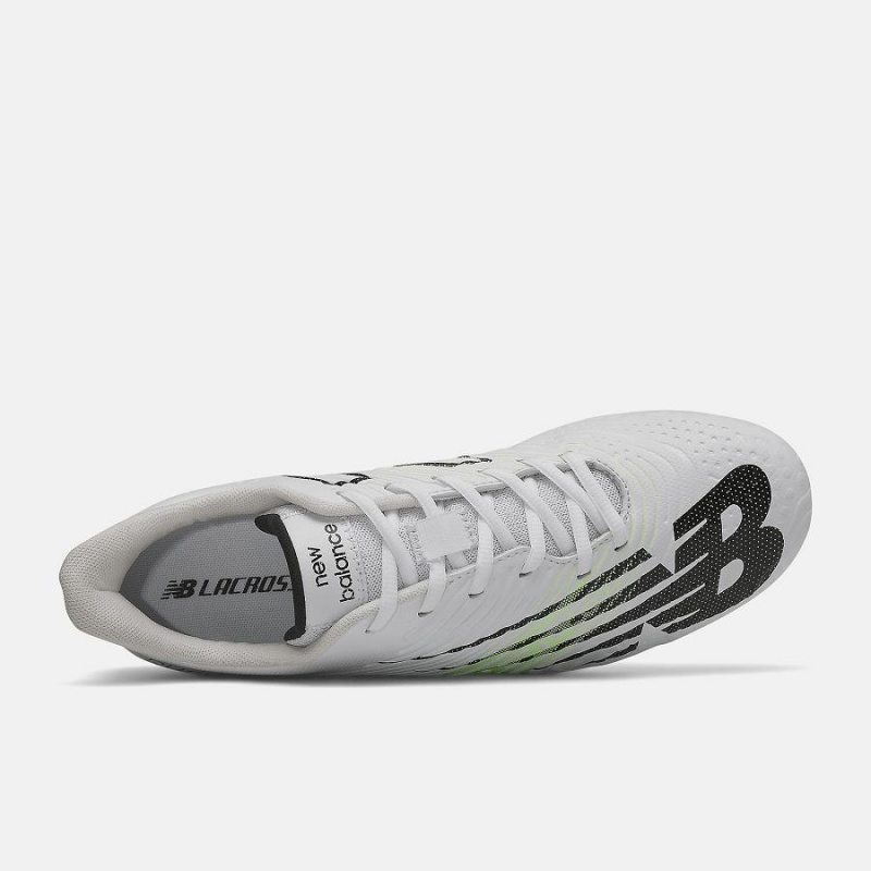 Tacos De Lacrosse New Balance RushV3 Low Hombre Blancas Verde | EC 1878OR