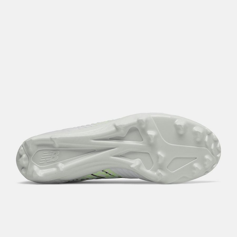Tacos De Lacrosse New Balance RushV3 Low Hombre Blancas Verde | EC 1878OR