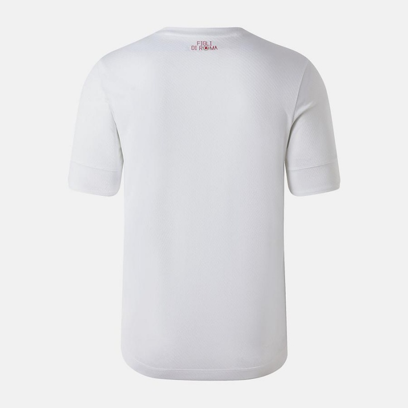 Tops New Balance AS Roma Away Sleeve Jersey Hombre Blancas | EC 1467FM