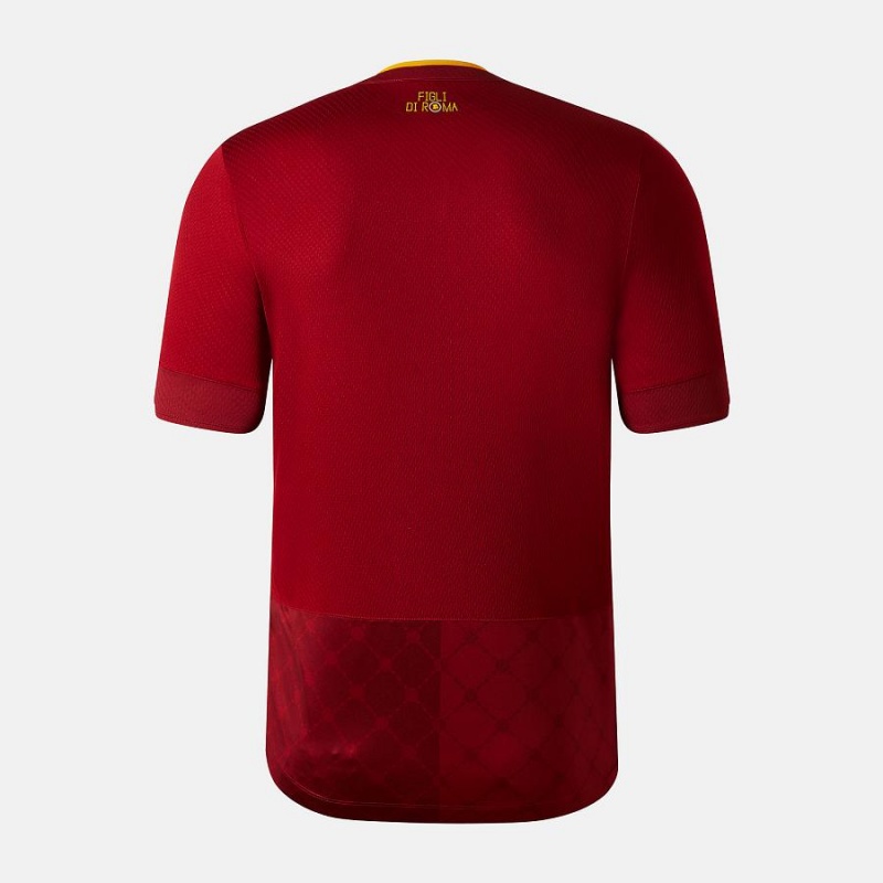 Tops New Balance AS Roma Home Sleeve Jersey Hombre Rojas | EC 1471KI