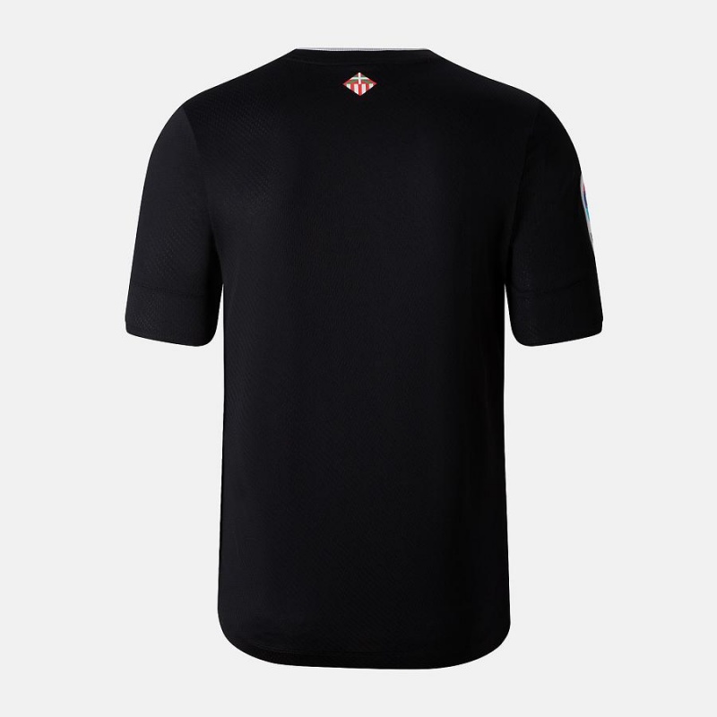 Tops New Balance Athletic Club Away Sleeve Jersey Hombre Negras Rojas | EC 1477BC