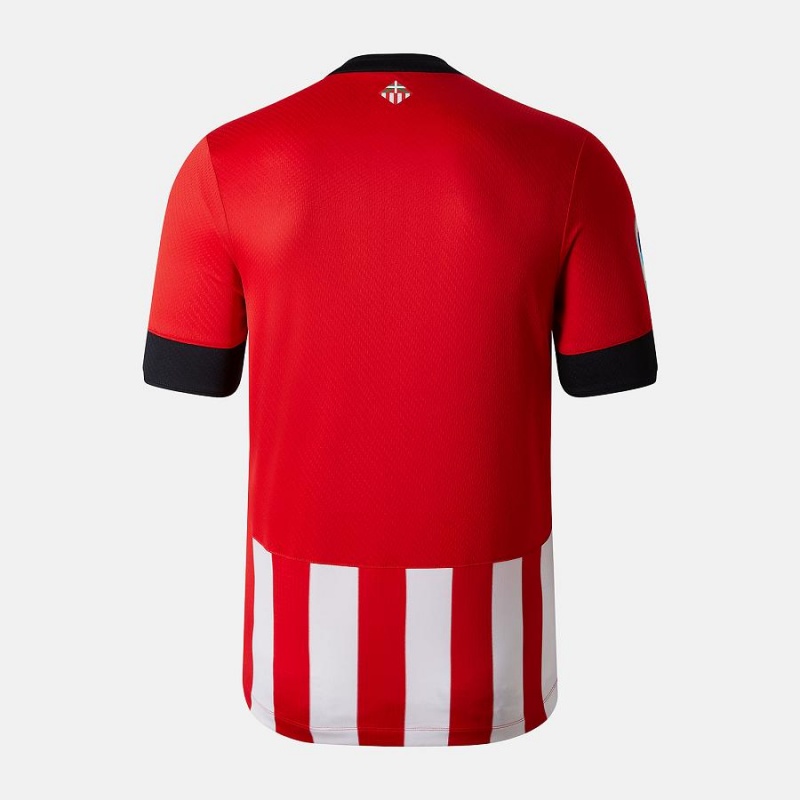 Tops New Balance Athletic Club Home Sleeve Jersey Hombre Rojas Blancas | EC 1478NB