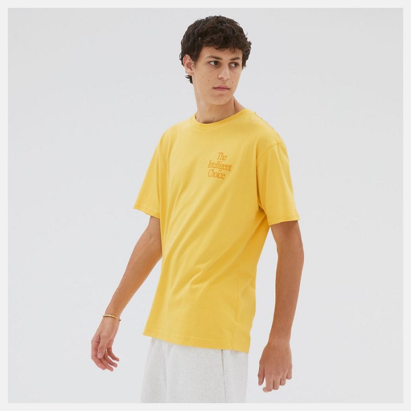 Tops New Balance Athletics Intelligent Choice Hombre Amarillo | EC 1481WY