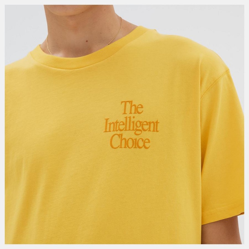Tops New Balance Athletics Intelligent Choice Hombre Amarillo | EC 1481WY