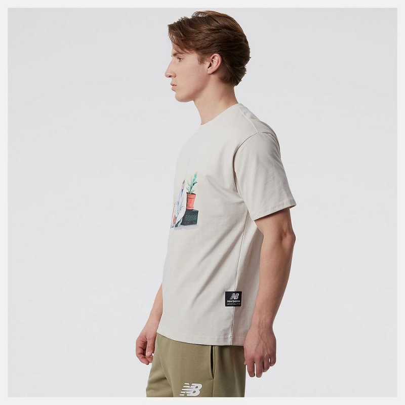 Tops New Balance Athletics Jacob Rochester Gear Up Hombre Gris Claro | EC 1482EX