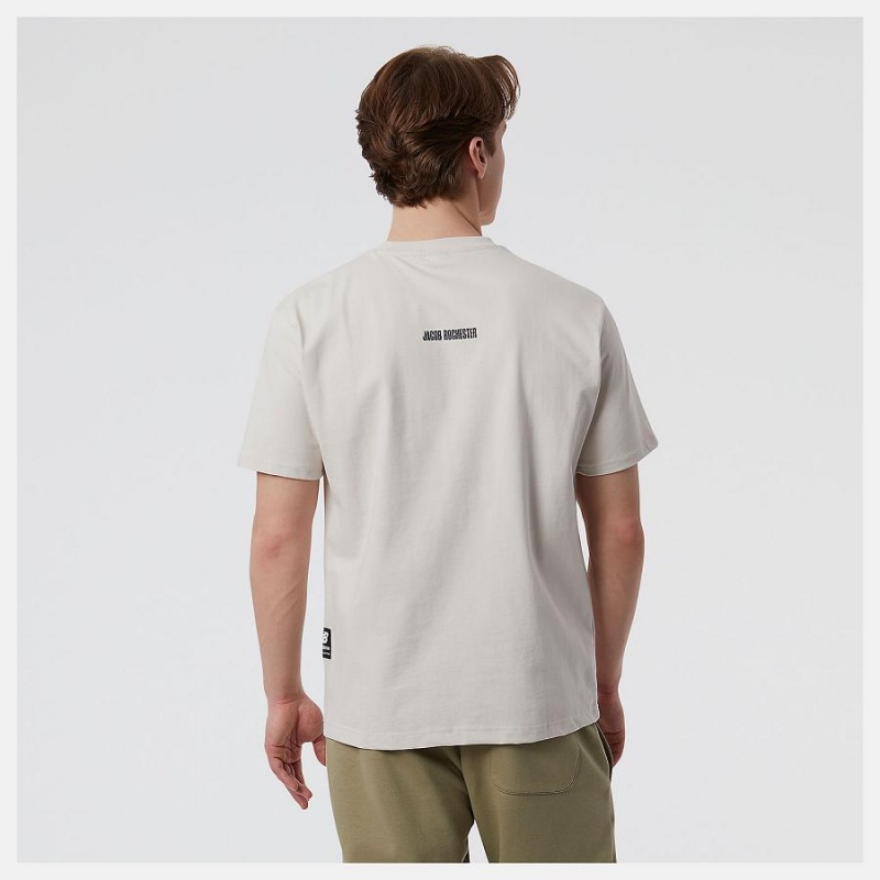 Tops New Balance Athletics Jacob Rochester Gear Up Hombre Gris Claro | EC 1482EX