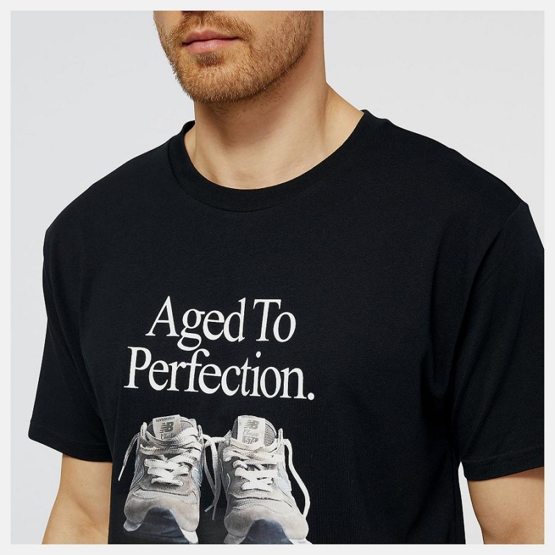 Tops New Balance Athletics Legacies Perfection Hombre Negras | EC 1485YU