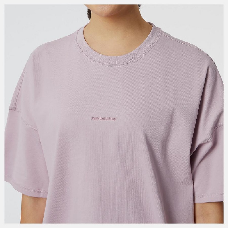Tops New Balance Athletics Nature State Sleeve Mujer Rosas | EC 2180NB