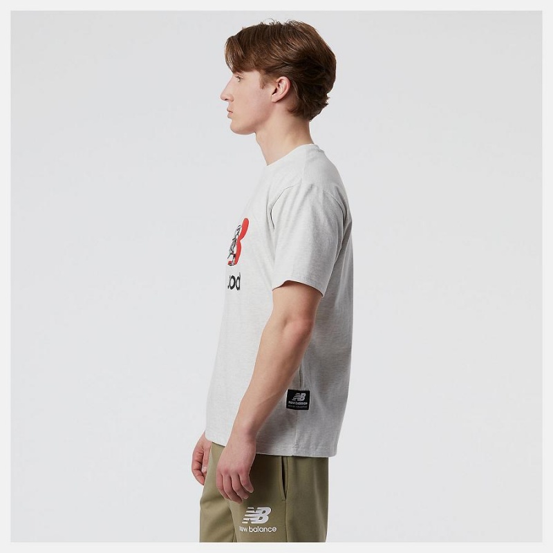 Tops New Balance Athletics Seb Curi All Good Hombre Blancas | EC 1489PQ