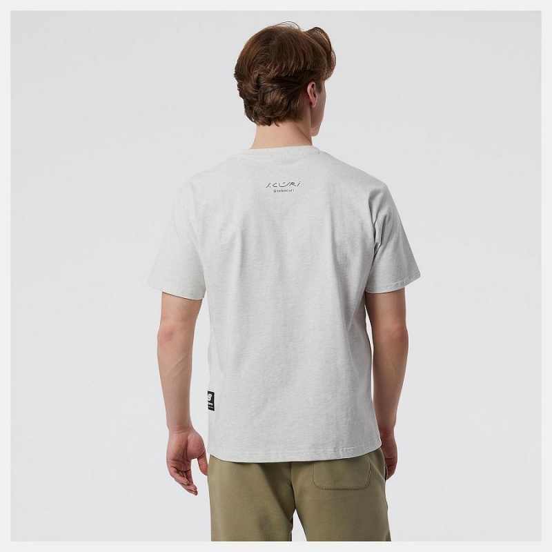 Tops New Balance Athletics Seb Curi All Good Hombre Blancas | EC 1489PQ