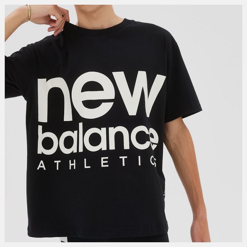 Tops New Balance Athletics Unisex Out of Bounds Hombre Negras Blancas | EC 1491SO