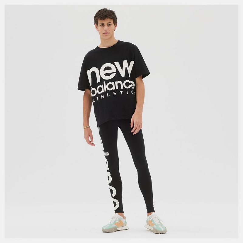 Tops New Balance Athletics Unisex Out of Bounds Hombre Negras Blancas | EC 1491SO