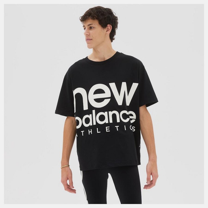 Tops New Balance Athletics Unisex Out of Bounds Hombre Negras Blancas | EC 1491SO