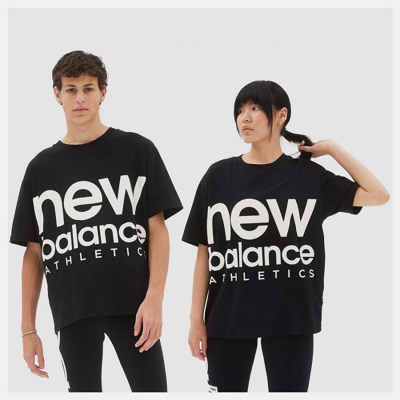 Tops New Balance Athletics Unisex Out of Bounds Hombre Negras Blancas | EC 1491SO