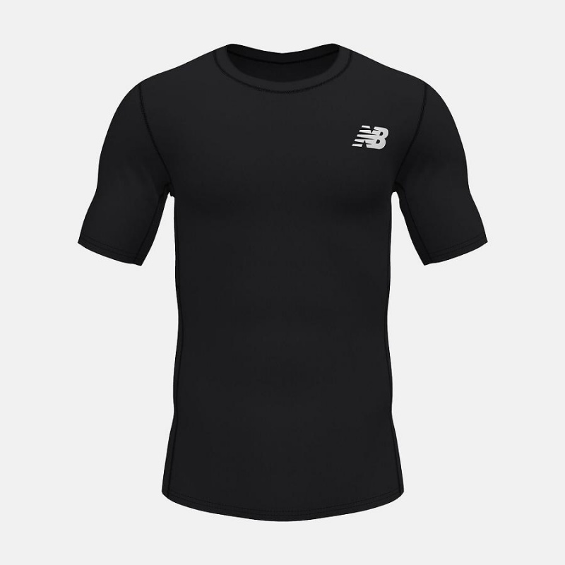 Tops New Balance Baselayer Sleeve Hombre Negras | EC 1496JJ