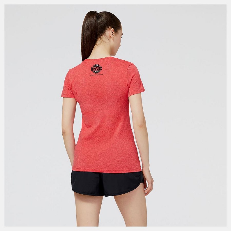 Tops New Balance Bronx 10 Mile Mujer Rojas | EC 2198JJ