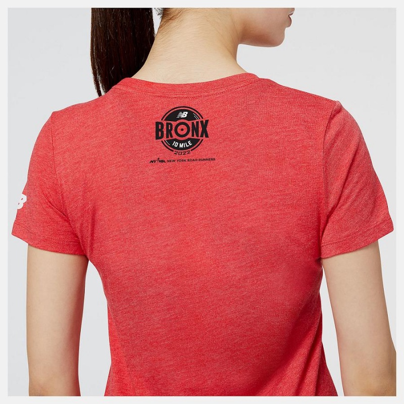 Tops New Balance Bronx 10 Mile Mujer Rojas | EC 2198JJ