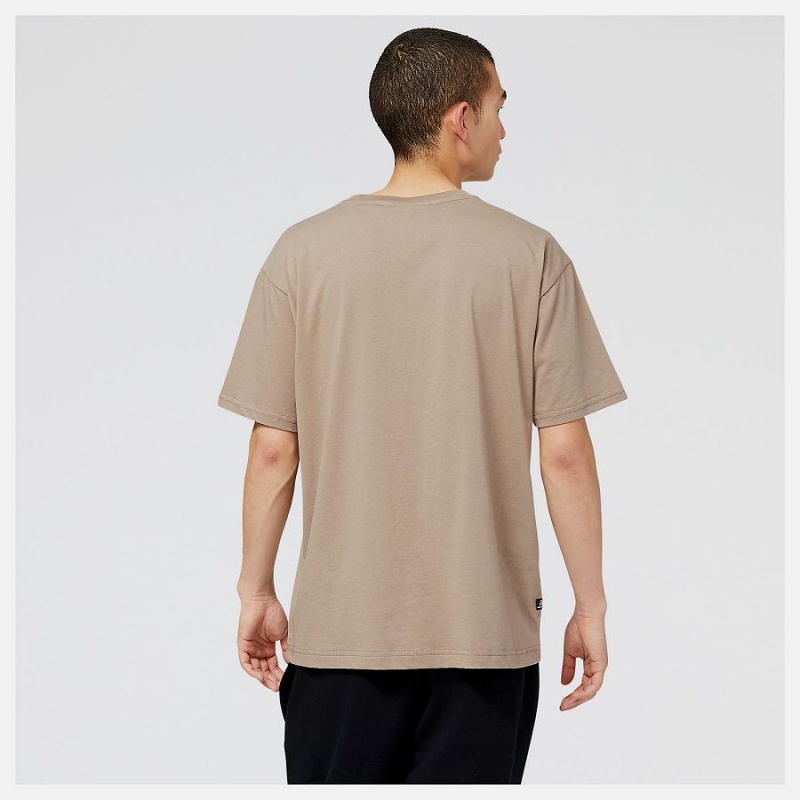 Tops New Balance Essentials Estampadas Hombre Marrones | EC 1502VD