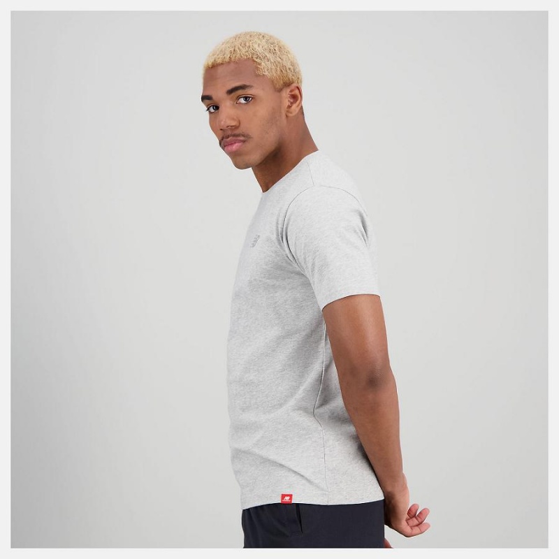 Tops New Balance Essentials Metallic Logo Hombre Blancas | EC 1504NB
