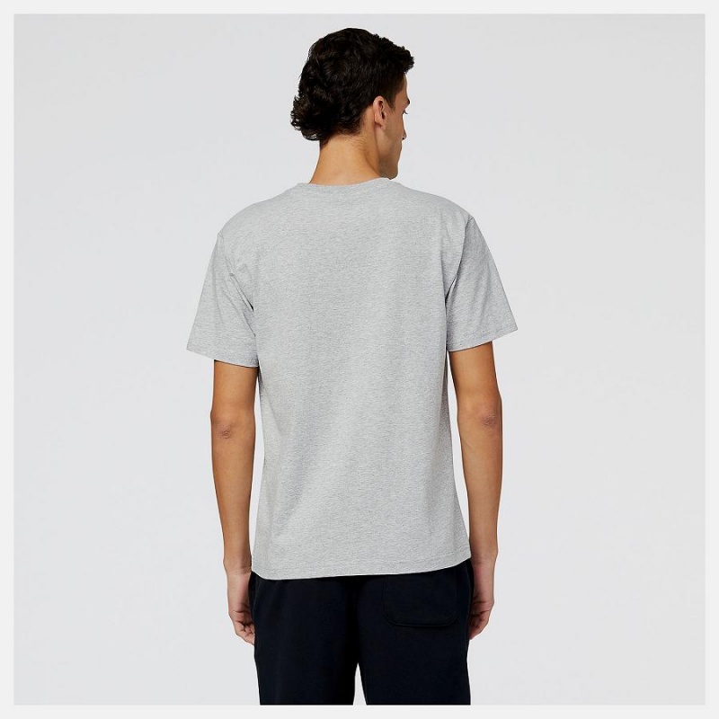 Tops New Balance Essentials Monumental Estampadas Hombre Gris | EC 1505MA