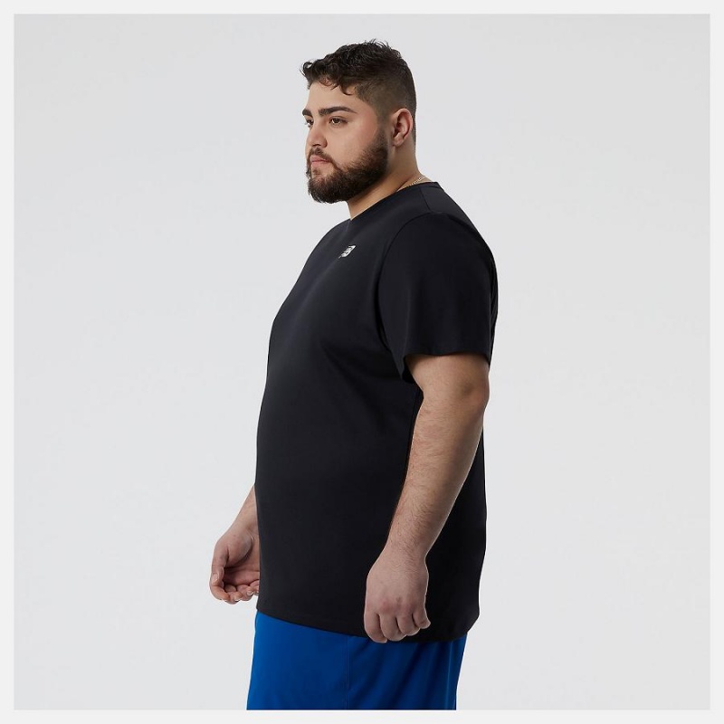 Tops New Balance Heathertech Hombre Negras | EC 1514OR