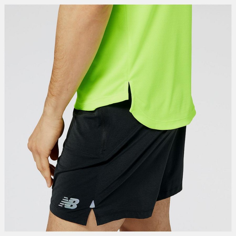 Tops New Balance Impact Run AT N-Vent Sleeve Hombre Verde | EC 1517SO