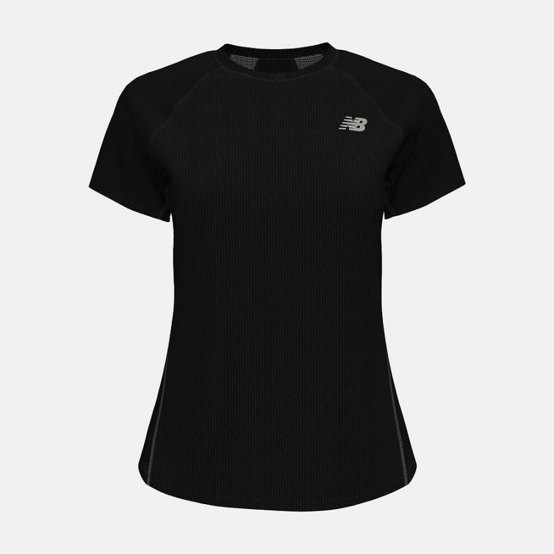 Tops New Balance Impact Run Sleeve Mujer Negras | EC 2192AP
