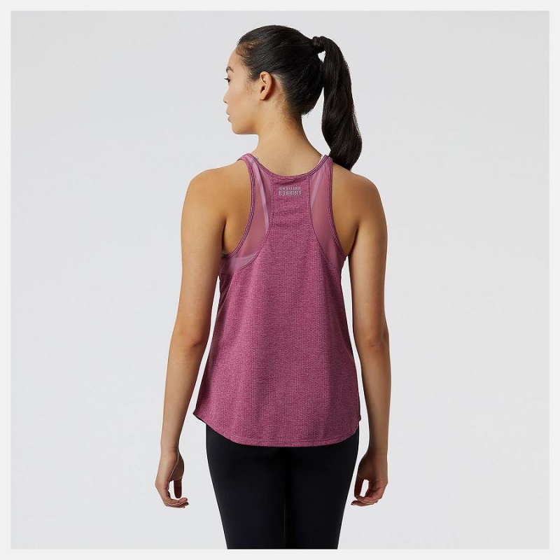 Tops New Balance Impact Run Tank Mujer Rojas | EC 2193SO
