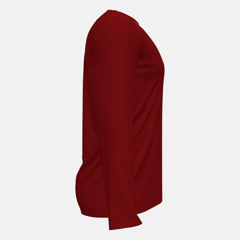 Tops New Balance Long Sleeve Tech(Boston College) Hombre Rojas Marrones | EC 1526XF