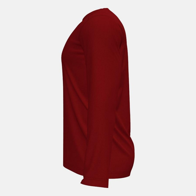 Tops New Balance Long Sleeve Tech(Boston College) Hombre Rojas Marrones | EC 1526XF