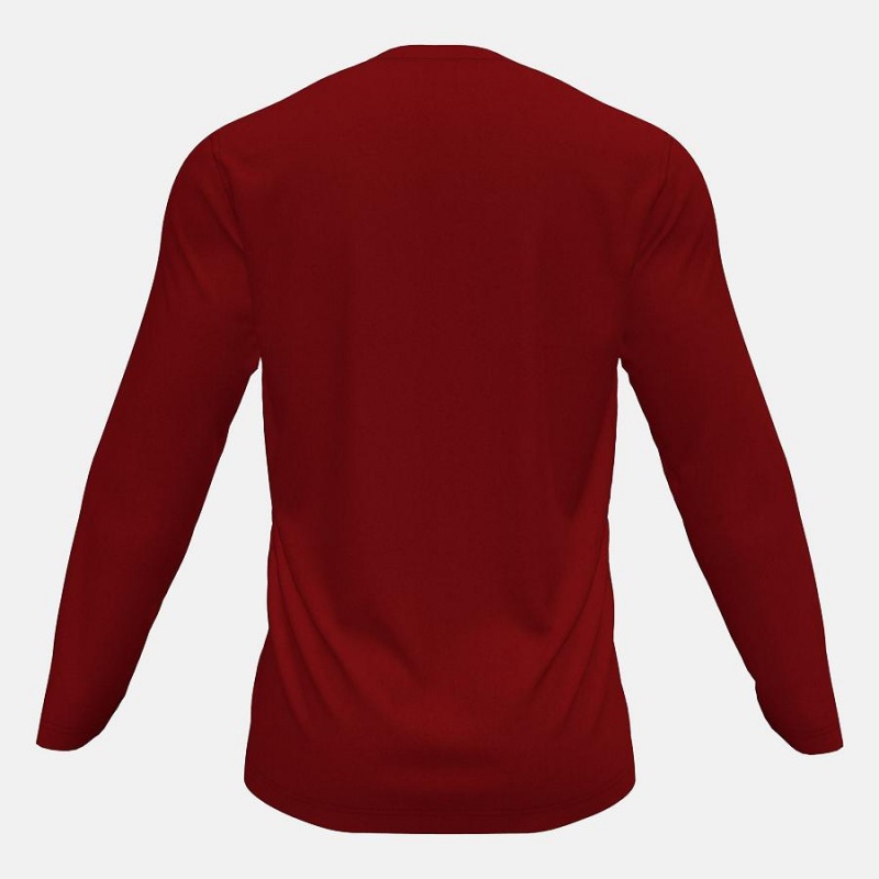 Tops New Balance Long Sleeve Tech(Boston College) Hombre Rojas Marrones | EC 1526XF