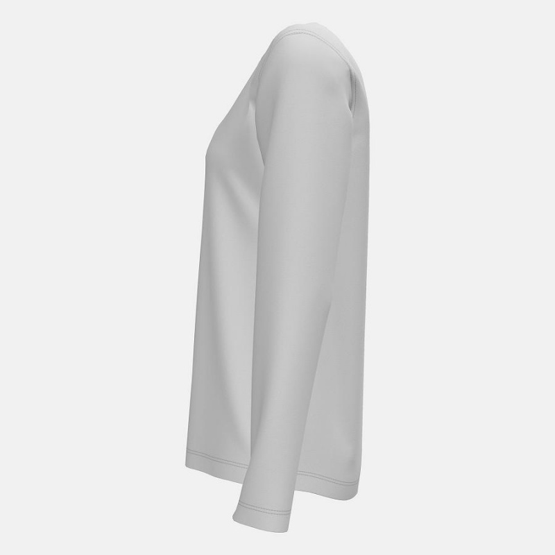 Tops New Balance Long Sleeve Tech(Boston College) Mujer Blancas | EC 2196GL