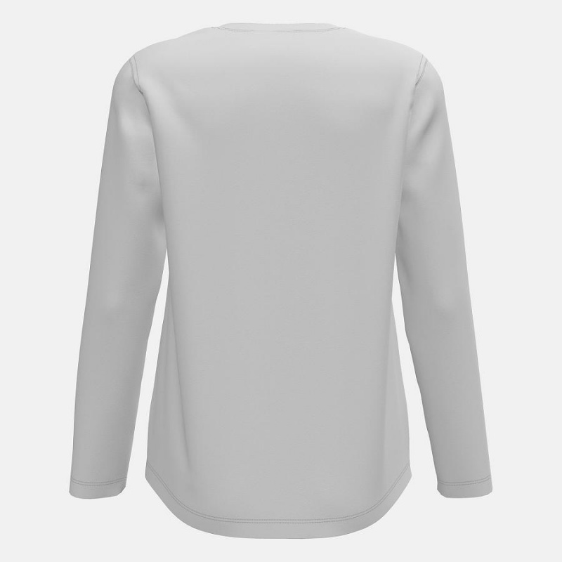 Tops New Balance Long Sleeve Tech(Boston College) Mujer Blancas | EC 2196GL