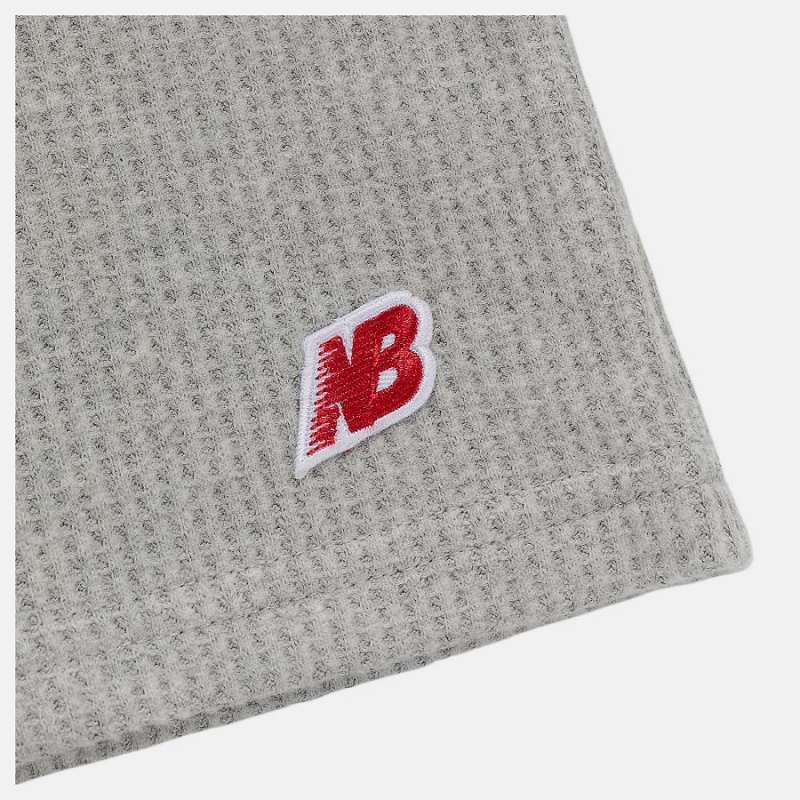 Tops New Balance MADE in USA Long Sleeve Thermal T-Shirt Hombre Gris | EC 1529BC