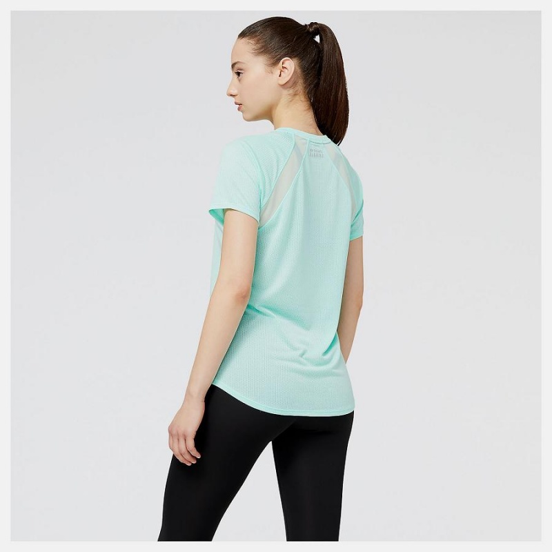 Tops New Balance NYC Marathon Finisher Impact Run Sleeve Mujer Verde | EC 2210EX