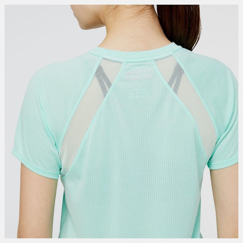 Tops New Balance NYC Marathon Finisher Impact Run Sleeve Mujer Verde | EC 2210EX