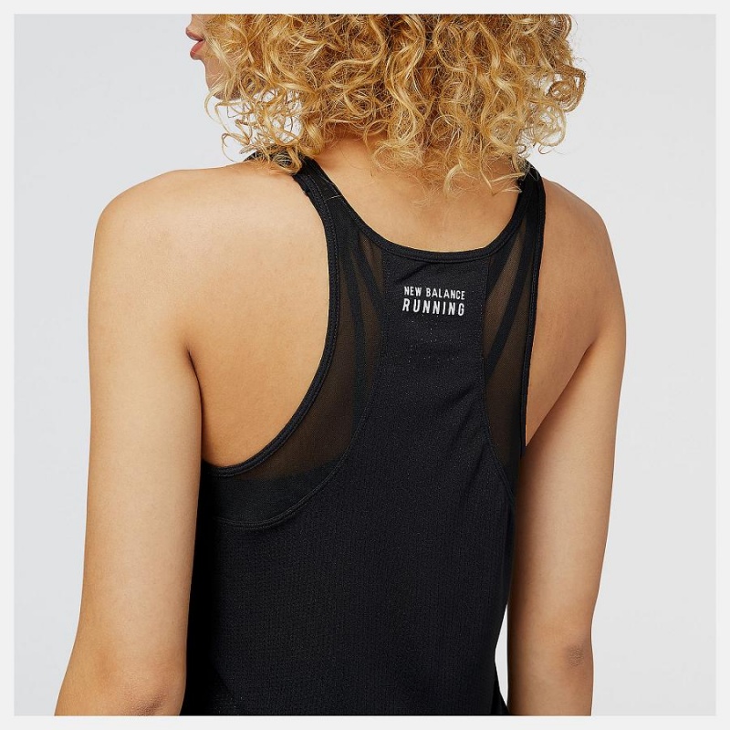 Tops New Balance NYC Marathon Impact Run Tank Mujer Negras | EC 2215IS