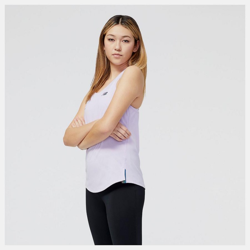 Tops New Balance NYC Marathon Q Speed Jacquard Tank Mujer Rosas | EC 2222GL