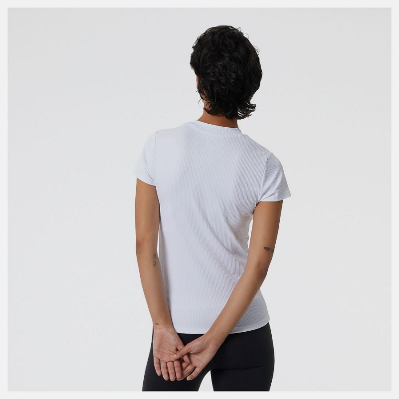 Tops New Balance Perfect Rib Mujer Blancas | EC 2228XF