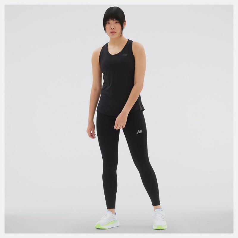 Tops New Balance Q Speed Jacquard Tank Mujer Negras | EC 2233MA