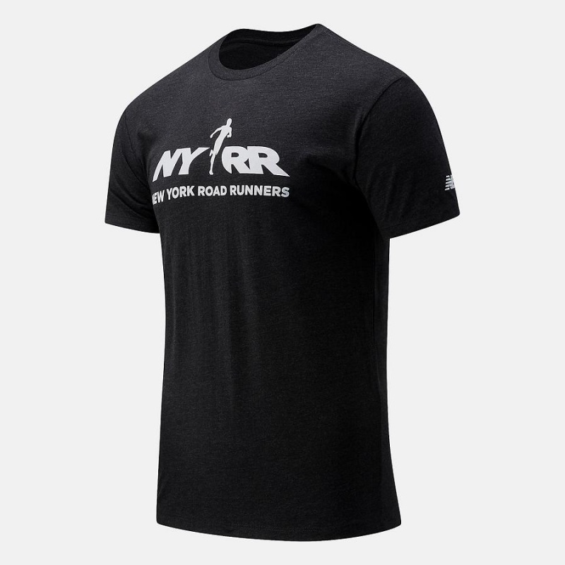 Tops New Balance RFL Estampadas Sleeve Hombre Negras | EC 1565IS