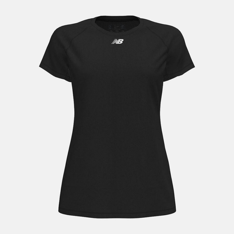 Tops New Balance Raglan Tech(Boston College) Mujer Negras | EC 2260QZ