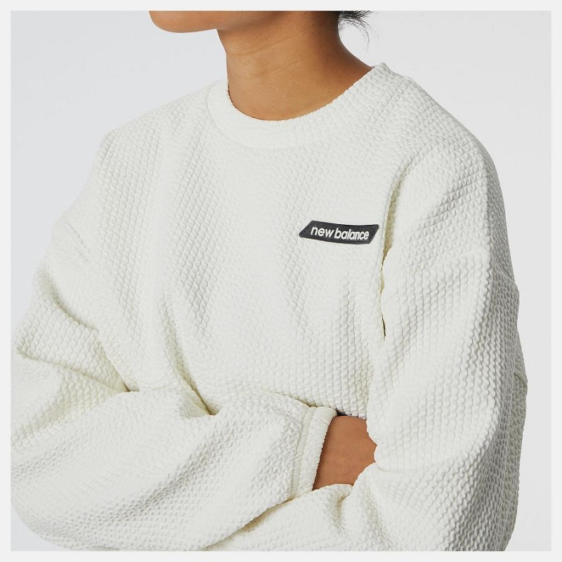 Tops New Balance Springloft Pullover Mujer Blancas | EC 2250JJ
