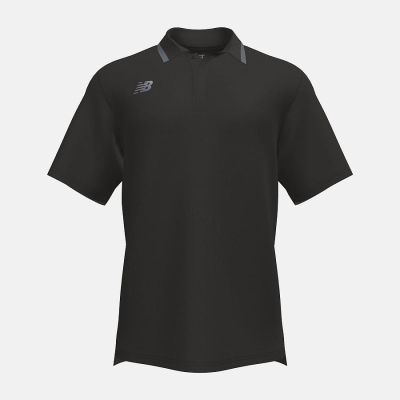 Tops New Balance Team Rally Polo(Boston College) Hombre Negras | EC 1580VD