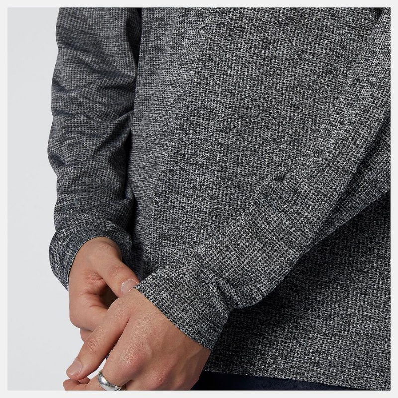 Tops New Balance Tenacity Long Sleeve Hombre Plateadas | EC 1582NB