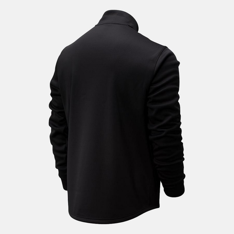Tops New Balance Thermal Half Zip Hombre Negras | EC 1584QZ