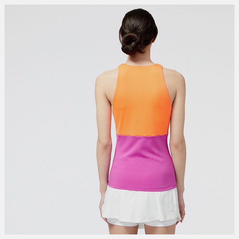 Tops New Balance Tournament Racerfront Tank Mujer Multicolor | EC 2252LH